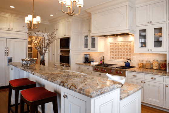 Homeowners Admire Winter-Inspired Granite Colors