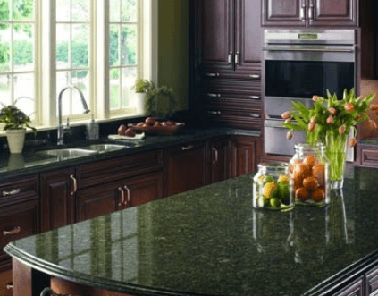 Green Granite Counters on a Budget