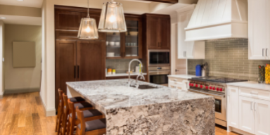 Right match of Backsplash with granite countertops Right match of Backsplash with granite countertops