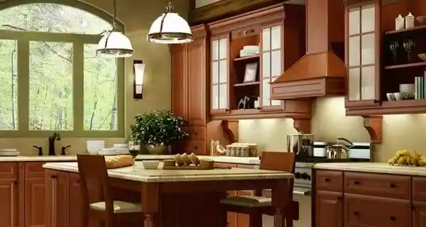 cinnamon-glaze-kitchen-cabinets