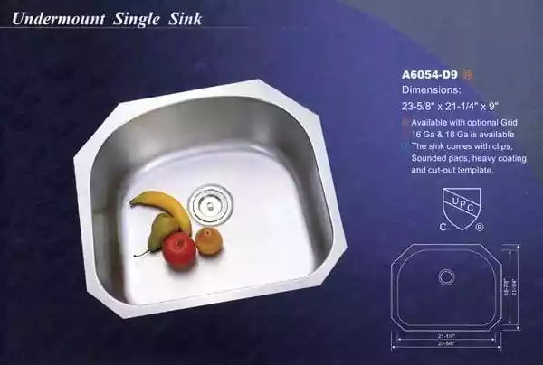 Undermount Single Sink
