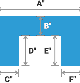 'U' SHAPE COUNTERTOP