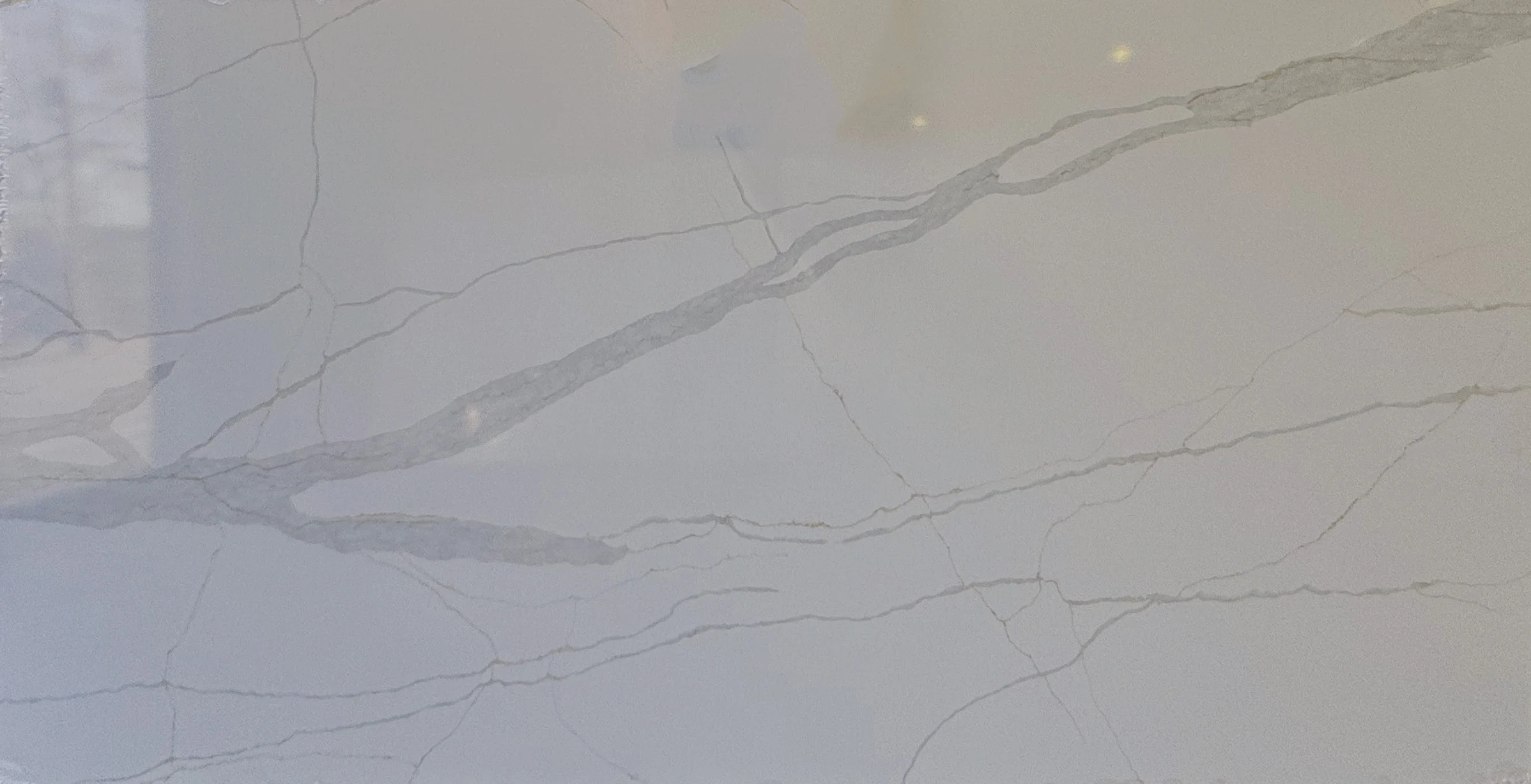 Calacatta Fabulous Sky Quartz - Blue Planet
